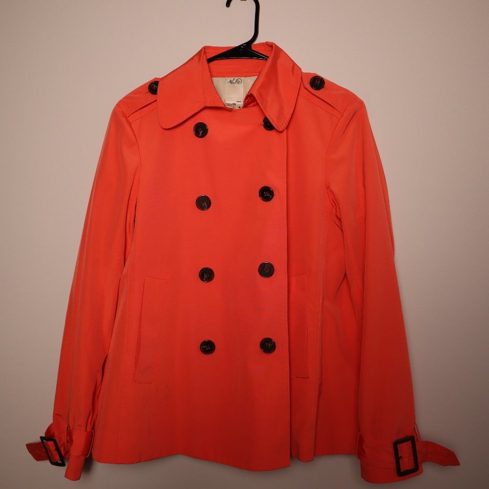 Ali Ro  Red Double Breasted Pea Coat